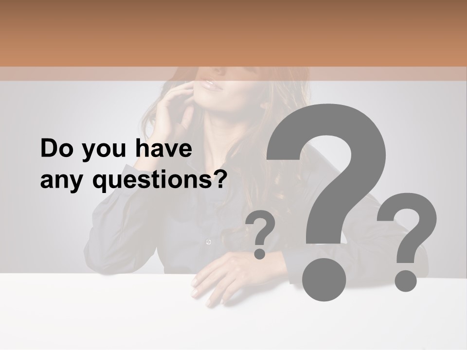 Blank Woman Presenting PowerPoint Template