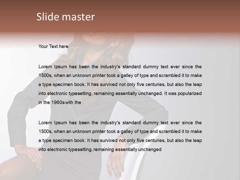 Smiling Happy Isolated PowerPoint Template