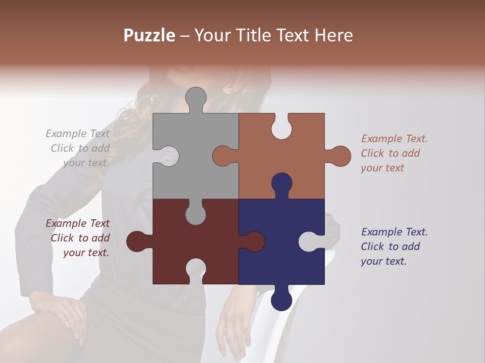 Smiling Happy Isolated PowerPoint Template