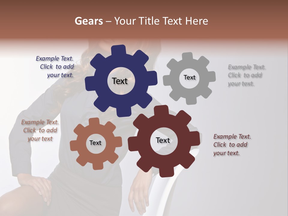 Smiling Happy Isolated PowerPoint Template