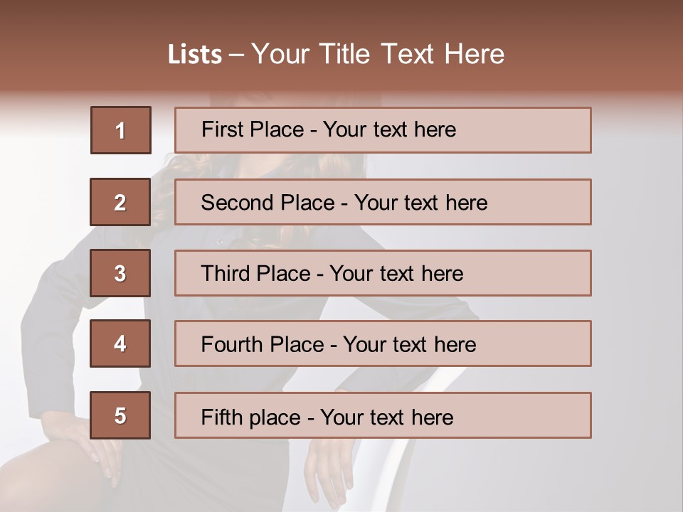 Smiling Happy Isolated PowerPoint Template