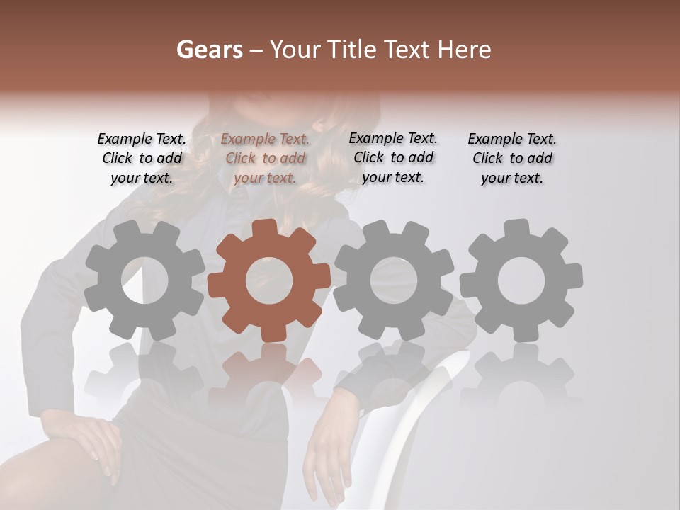 Smiling Happy Isolated PowerPoint Template