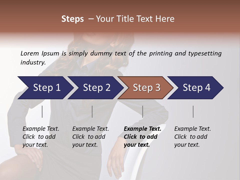 Smiling Happy Isolated PowerPoint Template