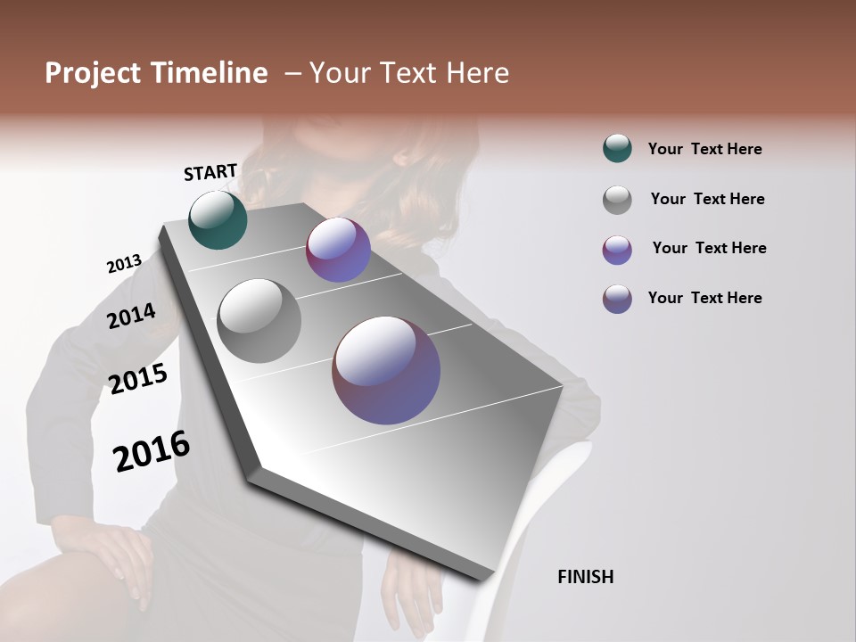 Smiling Happy Isolated PowerPoint Template