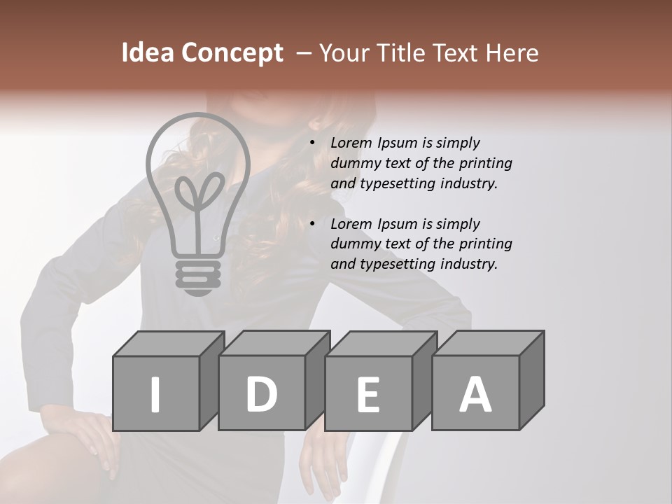 Smiling Happy Isolated PowerPoint Template