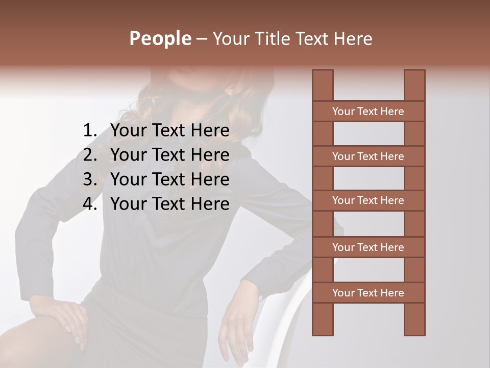Smiling Happy Isolated PowerPoint Template