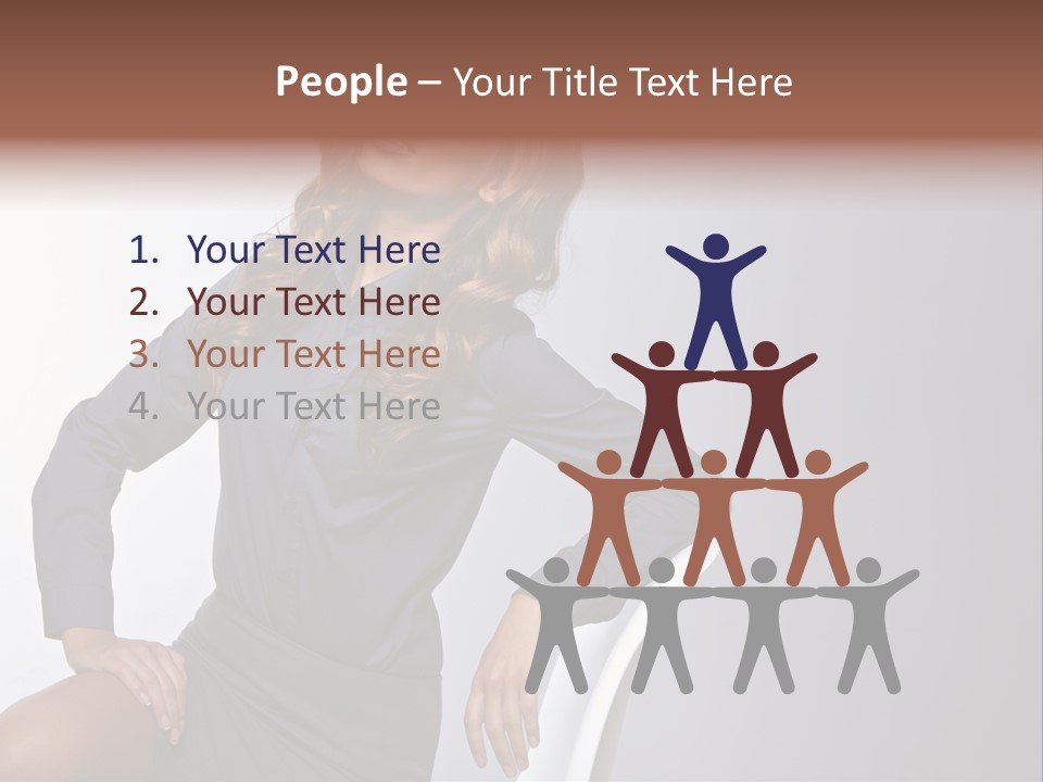Smiling Happy Isolated PowerPoint Template