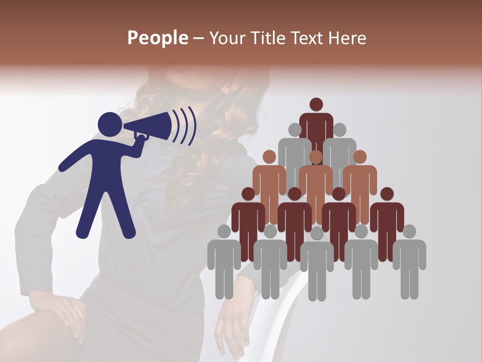 Smiling Happy Isolated PowerPoint Template