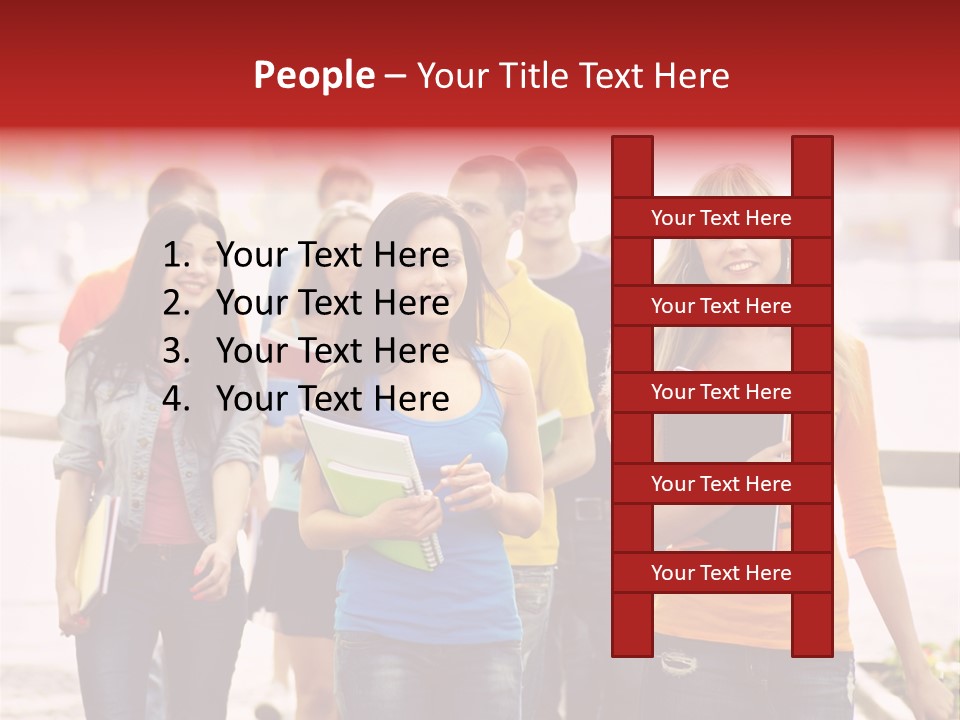 Book Together People PowerPoint Template