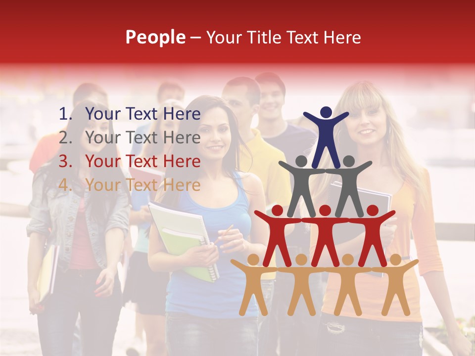 Book Together People PowerPoint Template