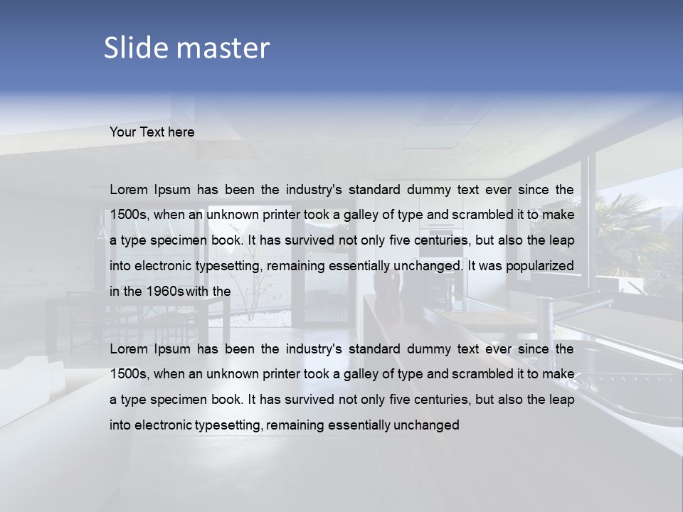 Furniture Design House PowerPoint Template