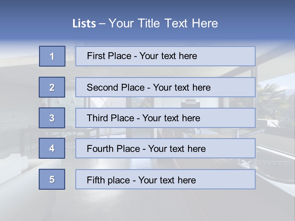 Furniture Design House PowerPoint Template