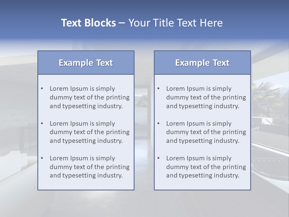 Furniture Design House PowerPoint Template