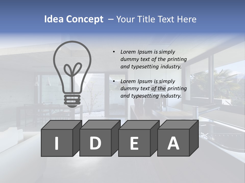 Furniture Design House PowerPoint Template