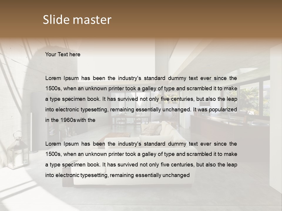 Sunny Large Interior PowerPoint Template