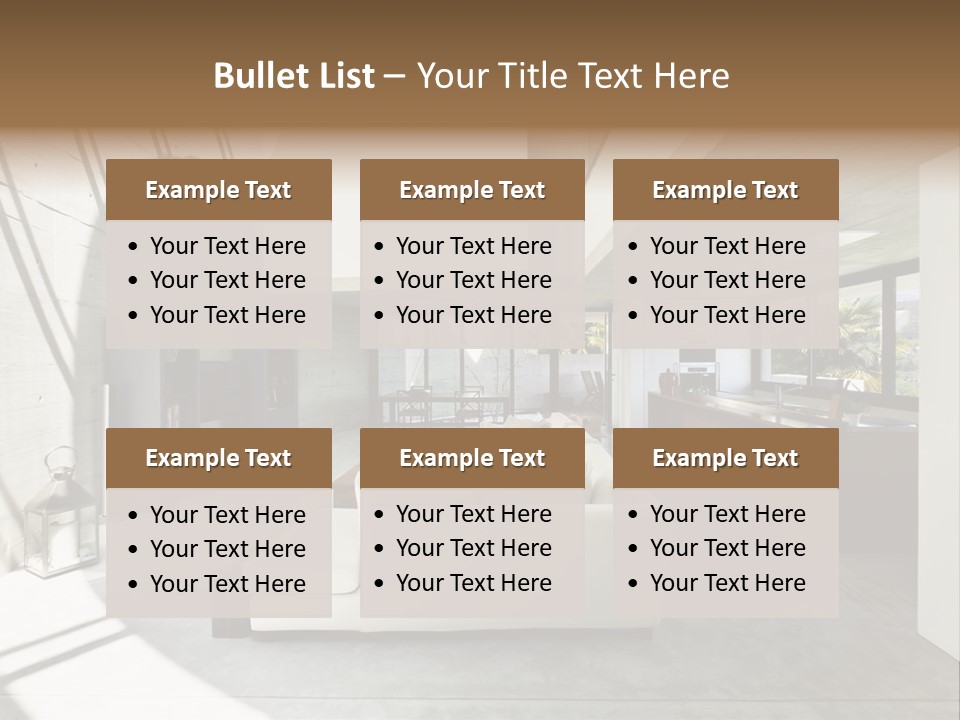 Sunny Large Interior PowerPoint Template