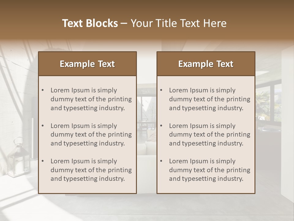 Sunny Large Interior PowerPoint Template