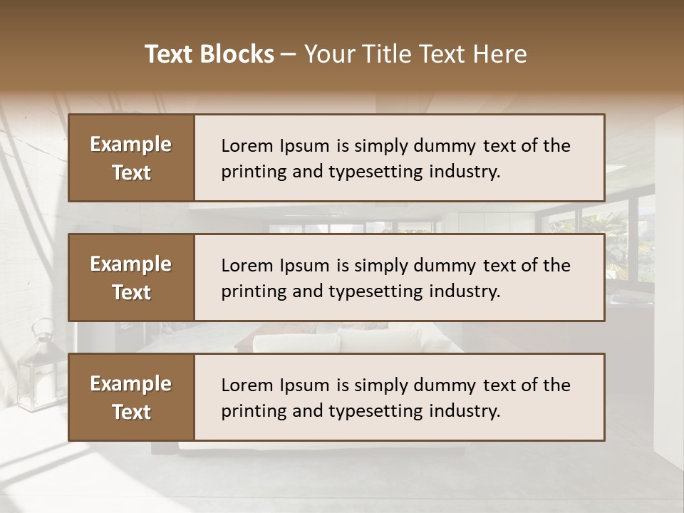 Sunny Large Interior PowerPoint Template
