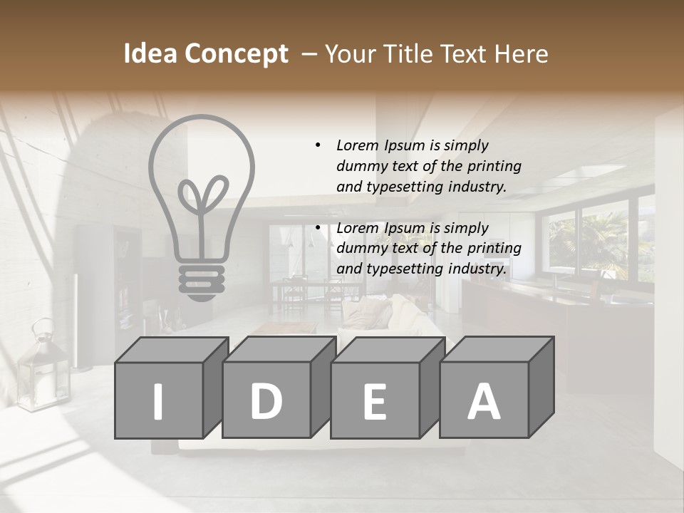 Sunny Large Interior PowerPoint Template