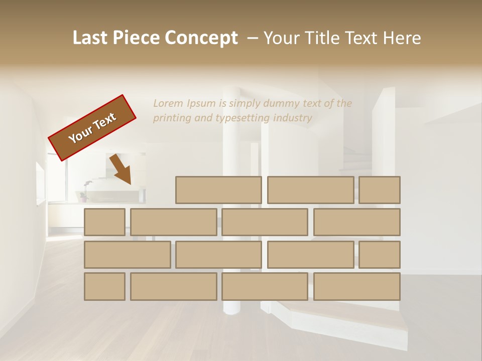 View Loft Wall PowerPoint Template