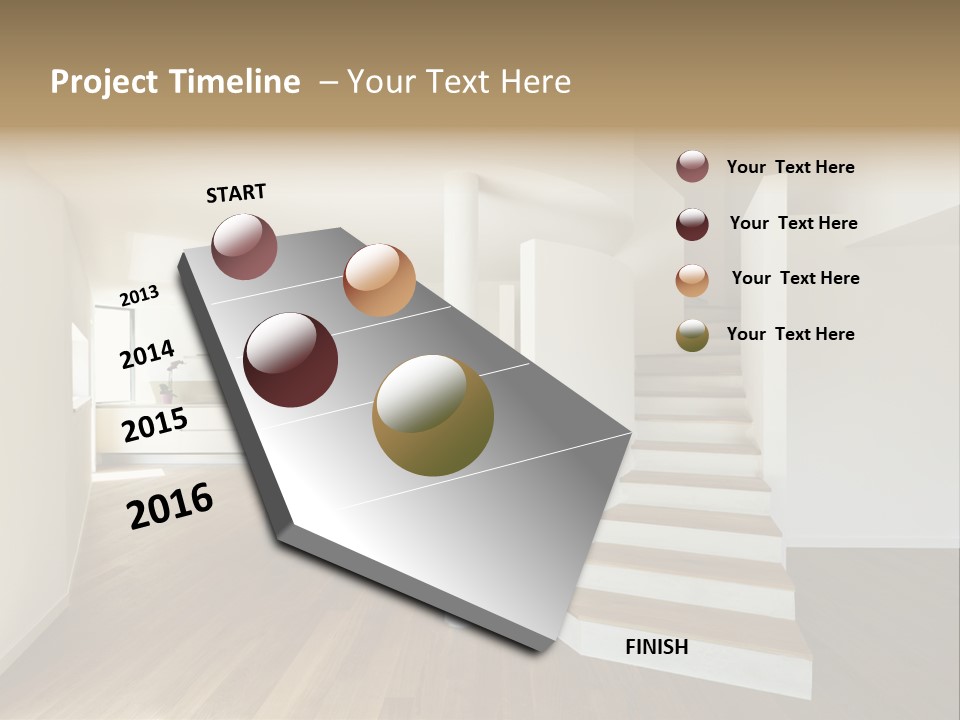 View Loft Wall PowerPoint Template