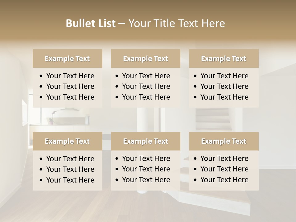 View Loft Wall PowerPoint Template