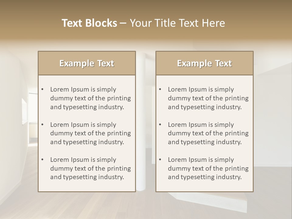 View Loft Wall PowerPoint Template