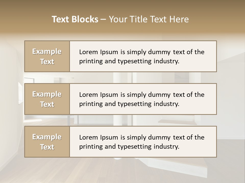 View Loft Wall PowerPoint Template