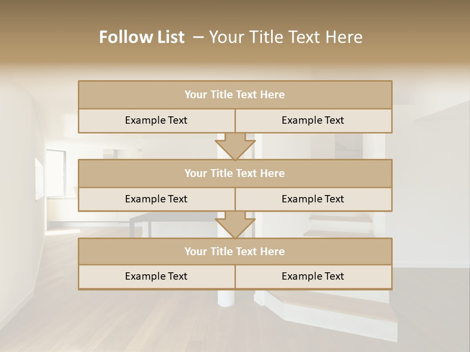 View Loft Wall PowerPoint Template