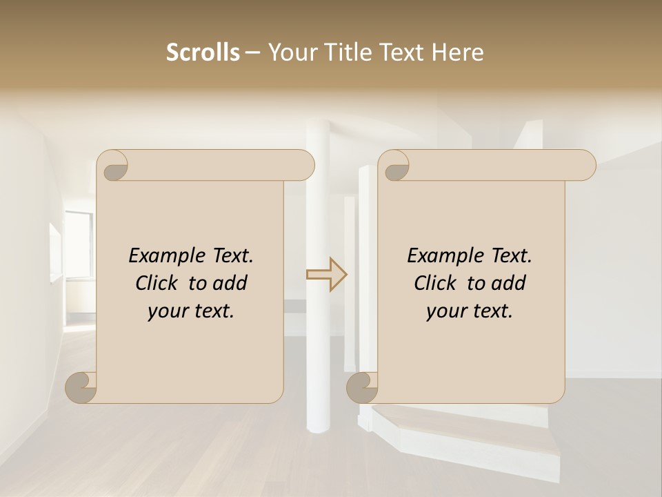 View Loft Wall PowerPoint Template