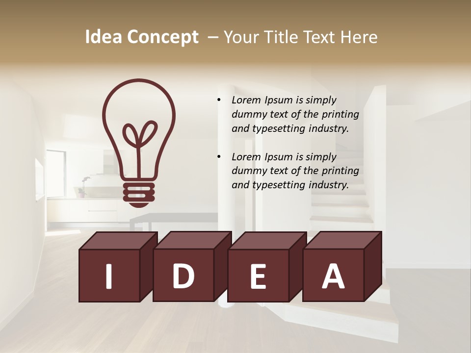 View Loft Wall PowerPoint Template