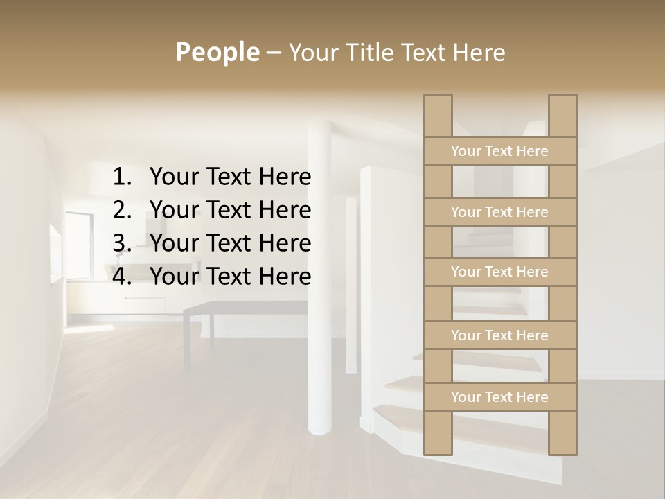 View Loft Wall PowerPoint Template