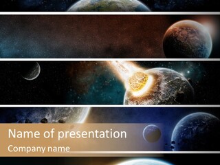 Space Alien Button PowerPoint Template