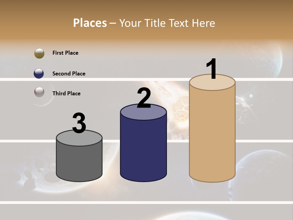 Space Alien Button PowerPoint Template