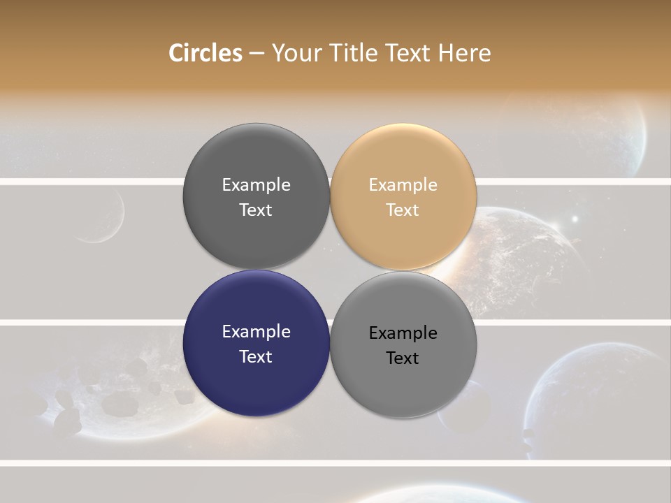 Space Alien Button PowerPoint Template