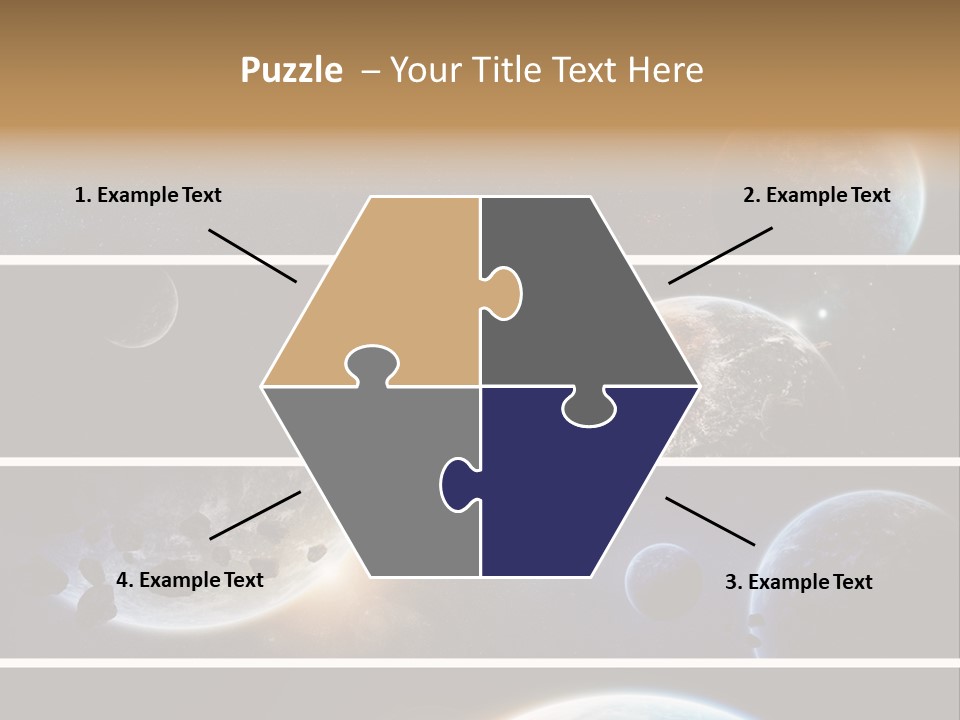 Space Alien Button PowerPoint Template