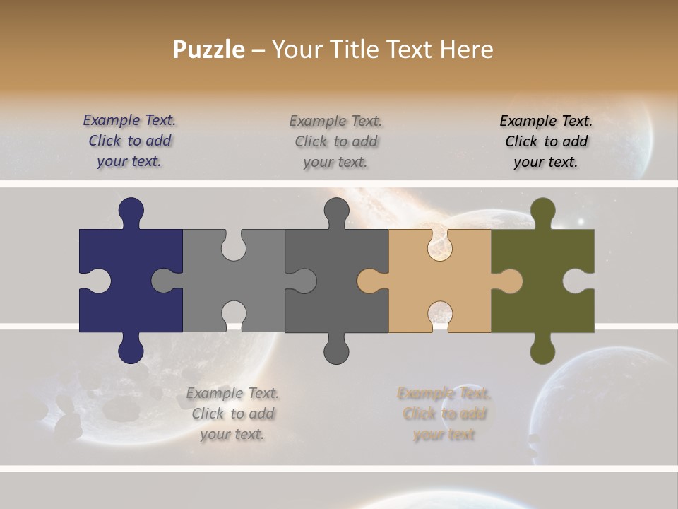 Space Alien Button PowerPoint Template