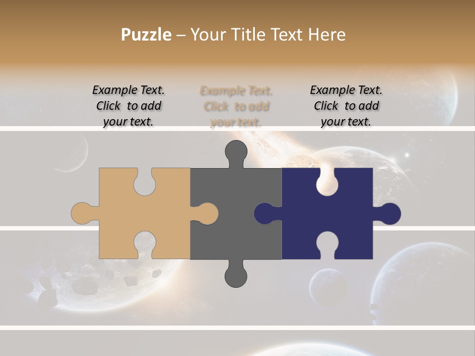 Space Alien Button PowerPoint Template