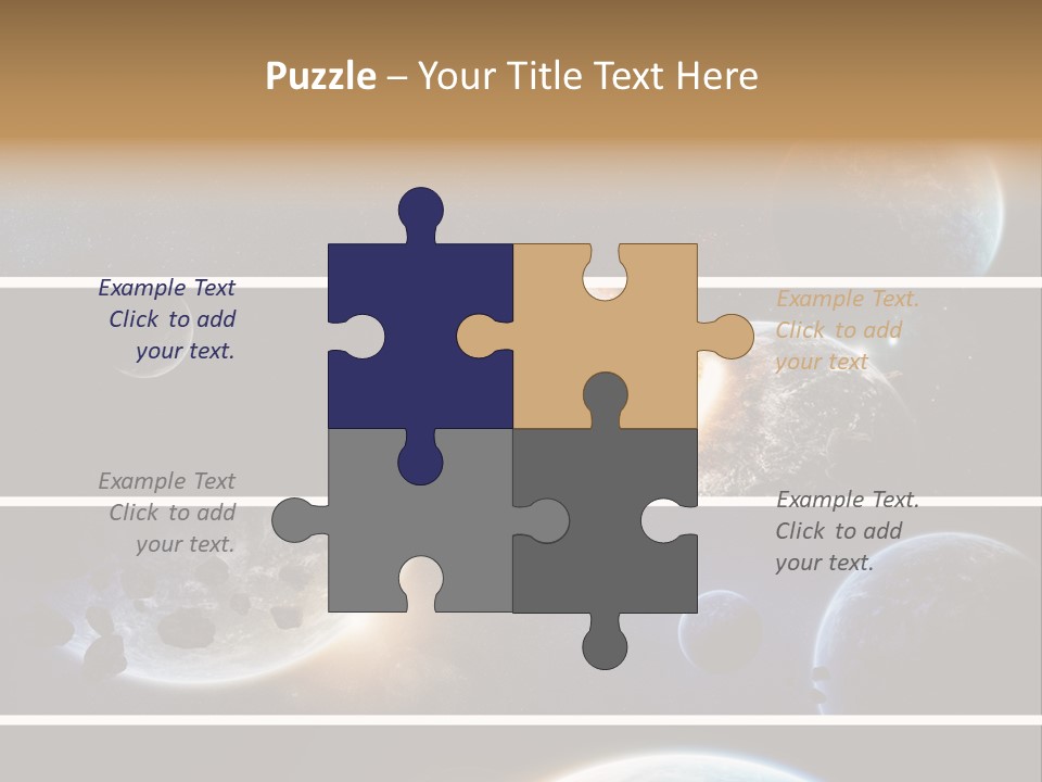 Space Alien Button PowerPoint Template