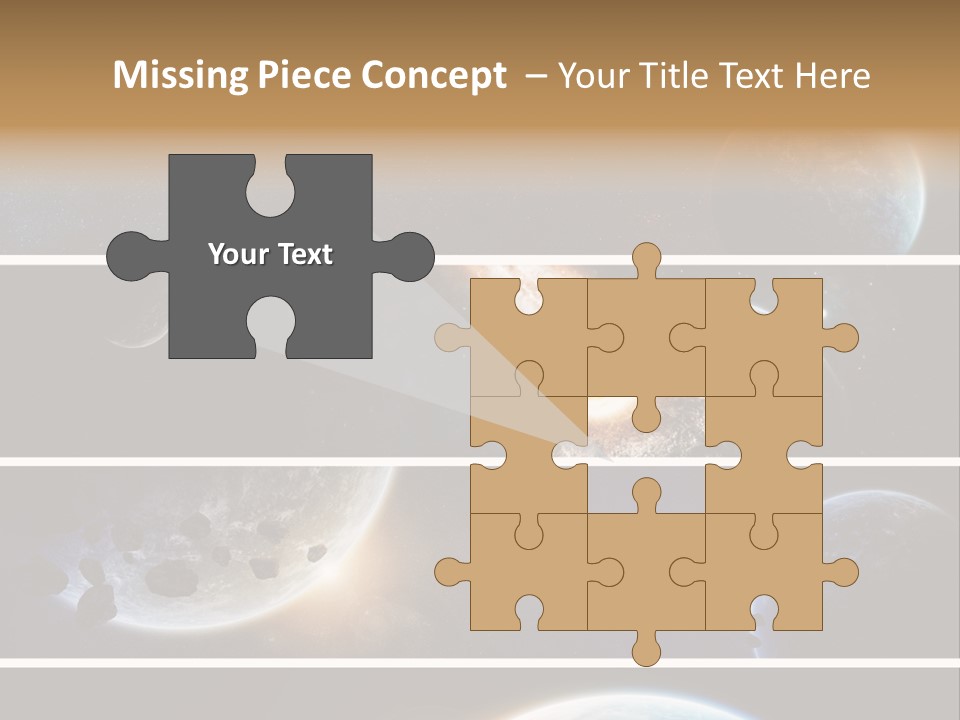 Space Alien Button PowerPoint Template