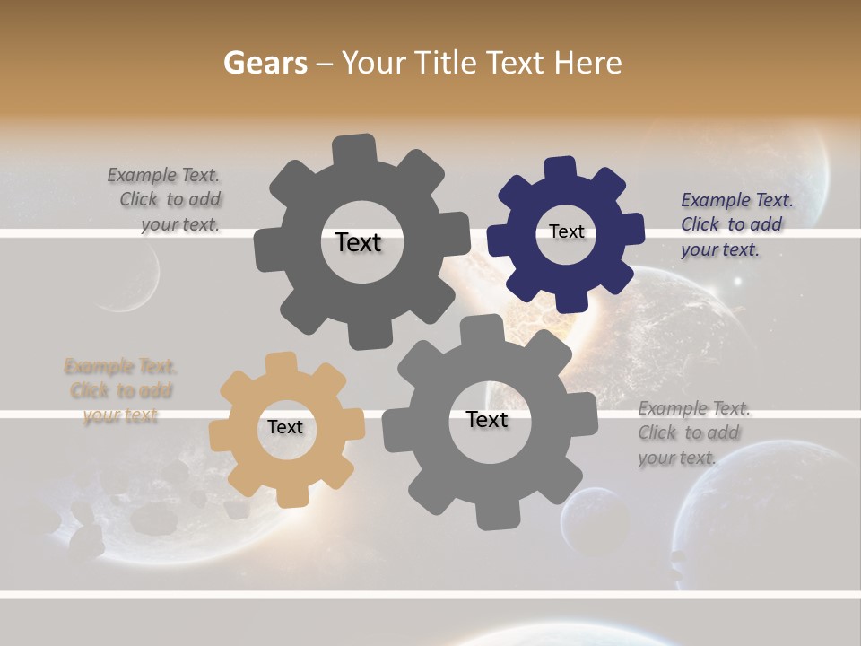 Space Alien Button PowerPoint Template