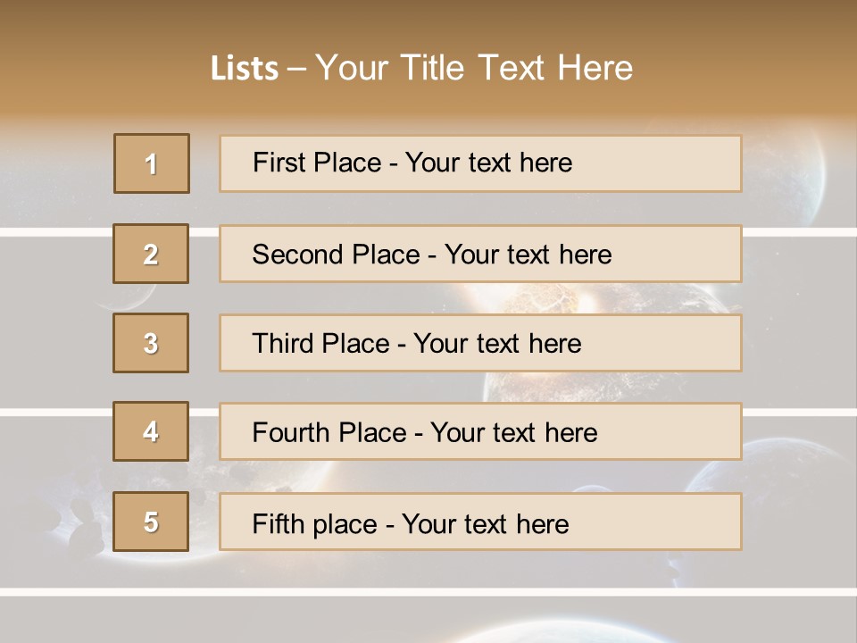 Space Alien Button PowerPoint Template