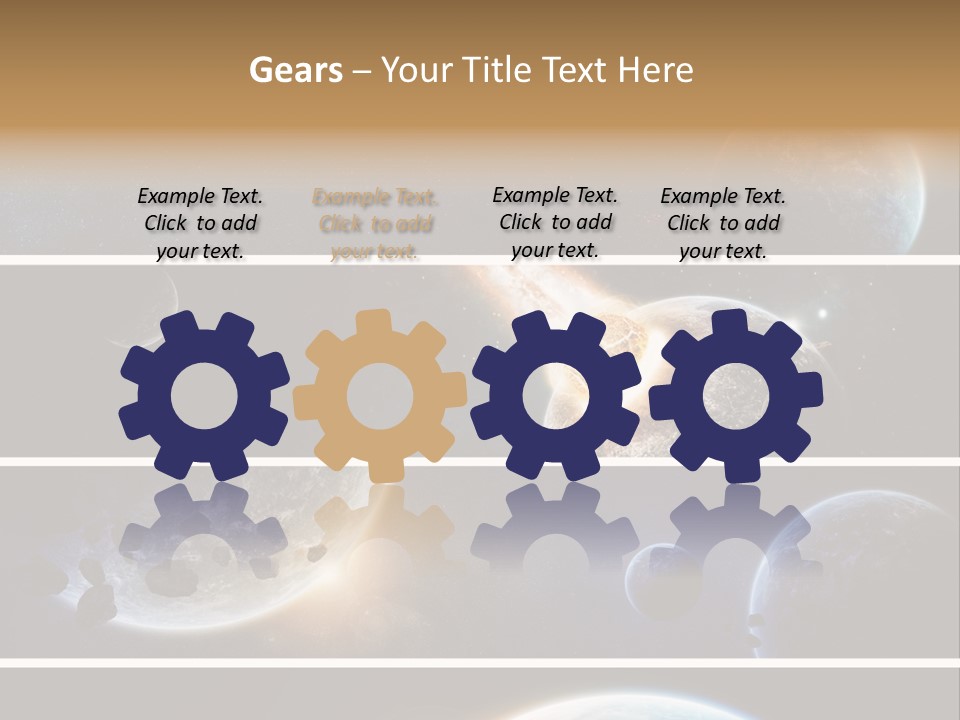 Space Alien Button PowerPoint Template