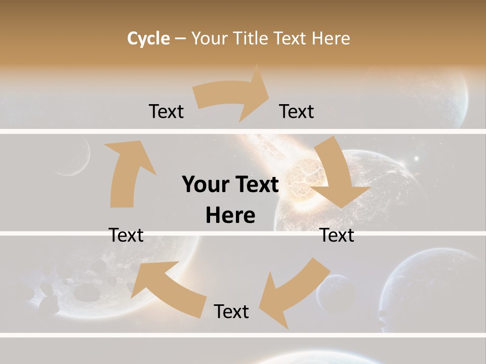 Space Alien Button PowerPoint Template