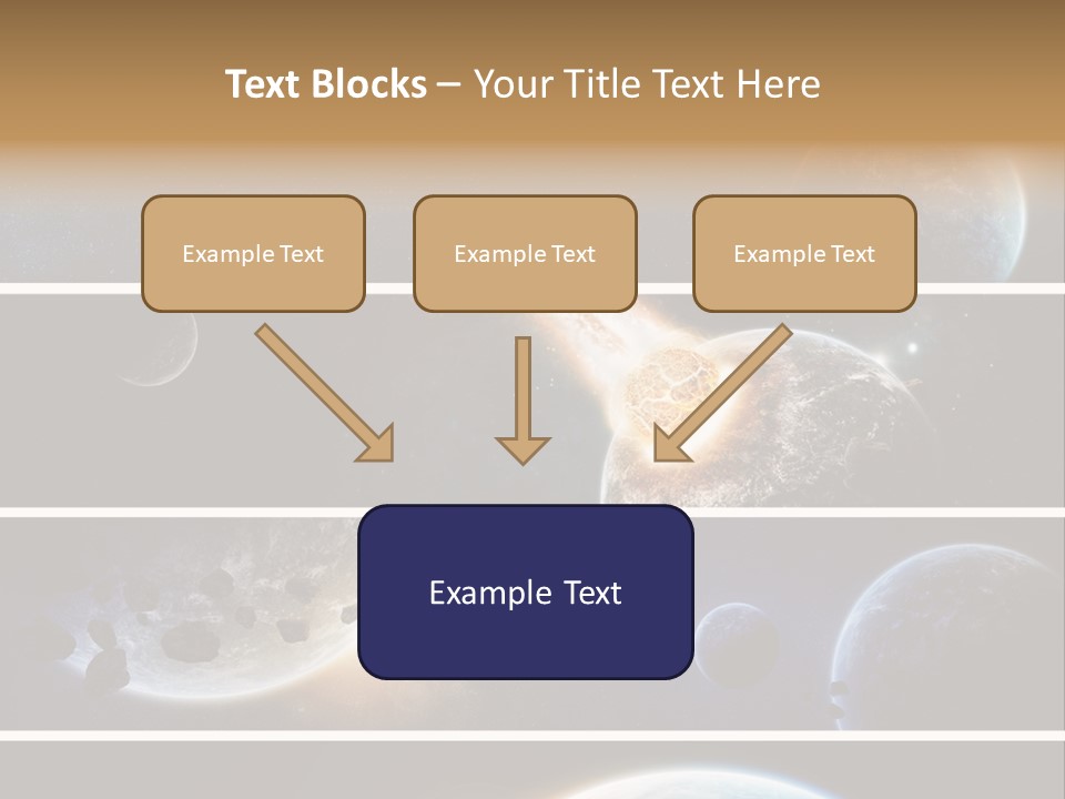 Space Alien Button PowerPoint Template