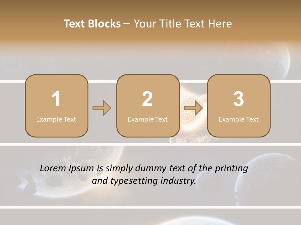 Space Alien Button PowerPoint Template