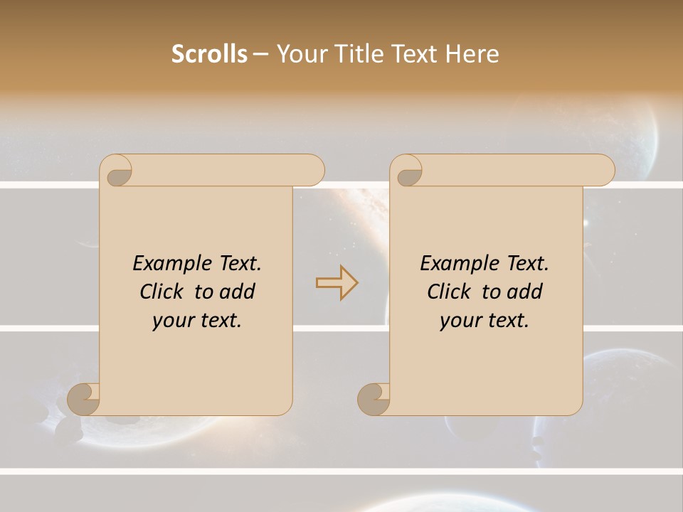 Space Alien Button PowerPoint Template