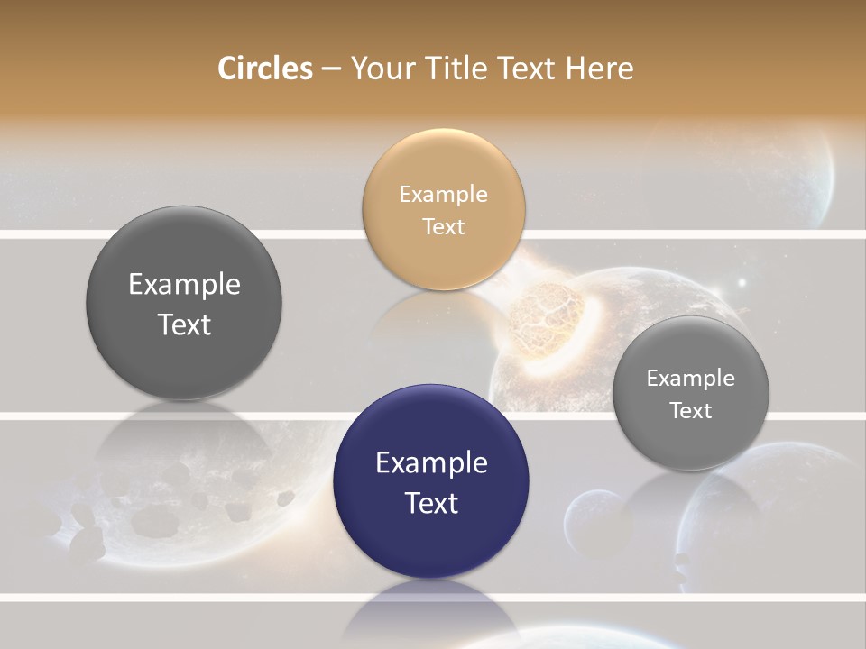 Space Alien Button PowerPoint Template