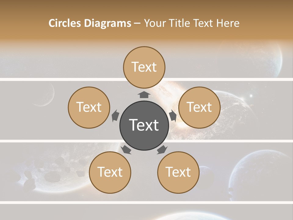 Space Alien Button PowerPoint Template