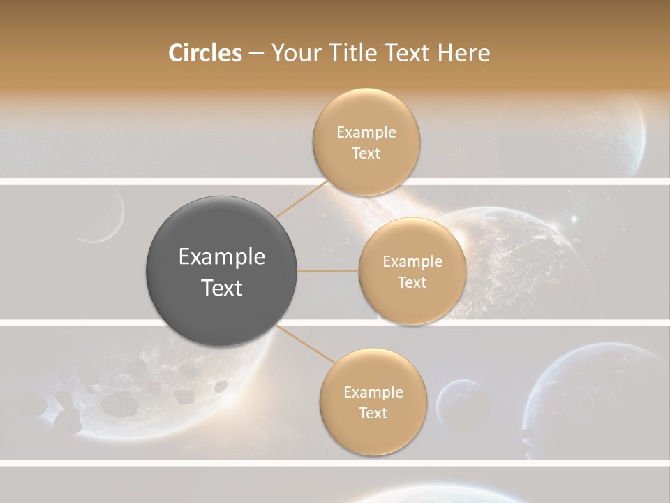 Space Alien Button PowerPoint Template